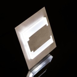 Sieninis šviestuvas TERRA LED B-WW 0,8W 12V DC 3000K 13lm IP20 Poliruotas nerūdijantis plienas Plastikas Juoda