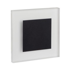 Sieninis šviestuvas APUS LED AC B-NW 1,3W 230V 4000K 14lm IP20 Poliruotas nerūdijantis plienas Plastikas Juoda