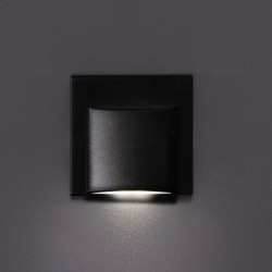 Sieninis šviestuvas ERINUS LED L B-NW 0,8W 12V DC 4000K 15lm IP20 Plastikas Juoda