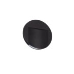 Sieninis šviestuvas ERINUS LED O B-WW 0,8W 12V DC 3000K 15lm IP20 Plastikas Juoda
