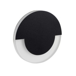 Sieninis šviestuvas SOLA LED B-NW 0,8W 12V DC 4000K 14lm IP20 Poliruotas nerūdijantis plienas Plastikas Juoda