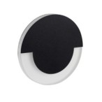 Sieninis šviestuvas SOLA LED B-NW 0,8W 12V DC 4000K 14lm IP20 Poliruotas nerūdijantis plienas Plastikas Juoda