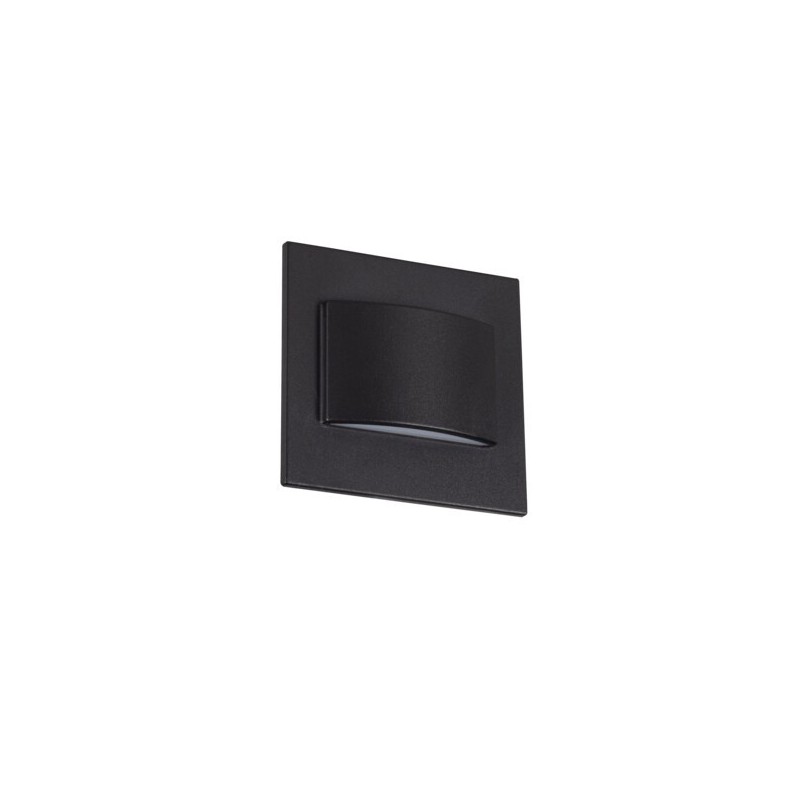 Sieninis šviestuvas ERINUS LED LL B-WW 1,5W 12V DC 3000K 30lm IP20 Plastikas Juoda