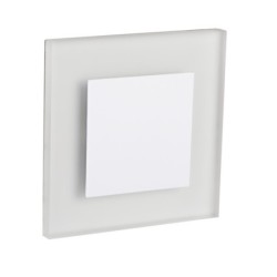 Sieninis šviestuvas APUS LED W CW 0,8W 12V DC 6500K 15lm IP20 Poliruotas nerūdijantis plienas Plastikas Balta
