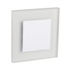 Sieninis šviestuvas APUS LED W CW 0,8W 12V DC 6500K 15lm IP20 Poliruotas nerūdijantis plienas Plastikas Balta