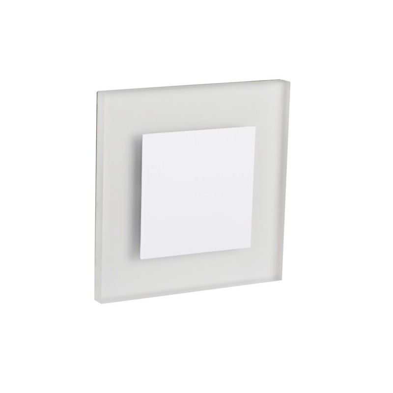 Sieninis šviestuvas APUS LED W WW 0,8W 12V DC 3000K 13lm IP20 Poliruotas nerūdijantis plienas Plastikas Balta