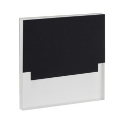 Sieninis šviestuvas SABIK LED B-WW 0,8W 12V DC 3000K 13lm IP20 Poliruotas nerūdijantis plienas Plastikas Juoda