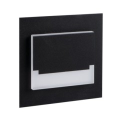 Sieninis šviestuvas SABIK MINI LED B-NW 0,8W 12V DC 4000K 14lm IP20 Poliruotas nerūdijantis plienas Plastikas Juoda