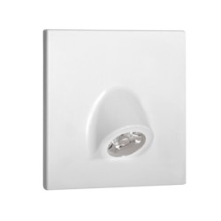 Sieninis šviestuvas MEFIS LED W NW 0,7W 12V DC 4000K 35lm IP20 Plastikas Balta
