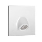 Sieninis šviestuvas MEFIS LED W NW 0,7W 12V DC 4000K 35lm IP20 Plastikas Balta