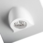 Sieninis šviestuvas MEFIS LED W NW 0,7W 12V DC 4000K 35lm IP20 Plastikas Balta