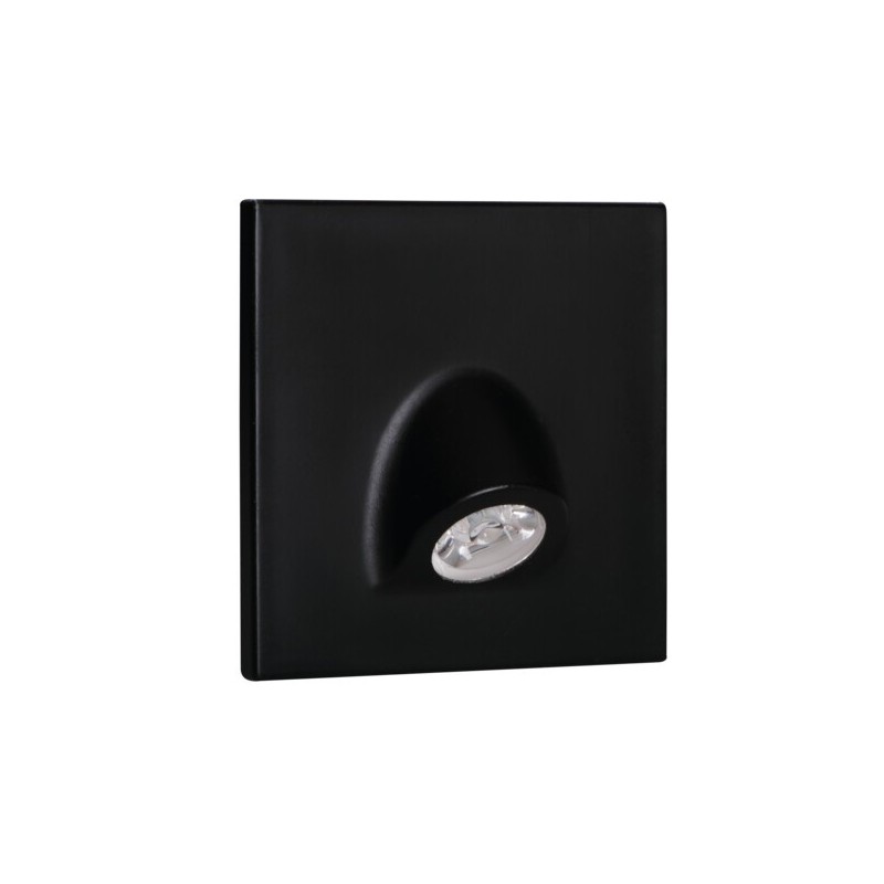 Sieninis šviestuvas MEFIS LED B-NW 0,7W 12V DC 4000K 35lm IP20 Plastikas Juoda