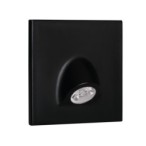 Sieninis šviestuvas MEFIS LED B-NW 0,7W 12V DC 4000K 35lm IP20 Plastikas Juoda