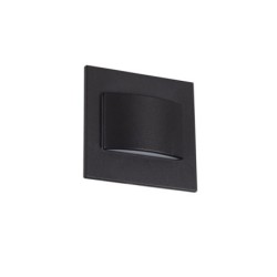 Sieninis šviestuvas ERINUS LED LL B-NW 1,5W 12V DC 4000K 30lm IP20 Plastikas Juoda