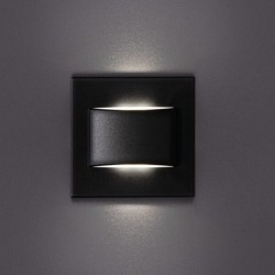 Sieninis šviestuvas ERINUS LED LL B-NW 1,5W 12V DC 4000K 30lm IP20 Plastikas Juoda
