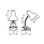 Stalinis šviestuvas SUZI HR-60-PK E27 230V Plienas Plastikas Rožinė