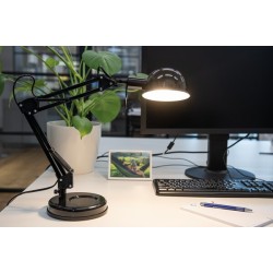 Stalinis šviestuvas PIXA KT-40-B E14 230V Plastikas, metalas Metalas Juoda