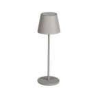 Stalinis šviestuvas INITA LED IP54 GR SMD 1,2W 3,7 DC 18650 ACCU 3000K 165lm Metalas Aliuminio lydinys Pilka