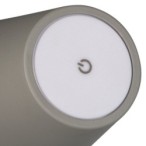 Stalinis šviestuvas INITA LED IP54 GR SMD 1,2W 3,7 DC 18650 ACCU 3000K 165lm Metalas Aliuminio lydinys Pilka