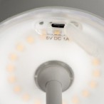 Stalinis šviestuvas INITA LED IP54 GR SMD 1,2W 3,7 DC 18650 ACCU 3000K 165lm Metalas Aliuminio lydinys Pilka