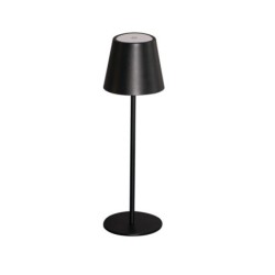 Stalinis šviestuvas INITA LED IP54 B SMD 1,2W 3,7 DC 18650 ACCU 3000K 165lm Metalas, Aliuminio lydinys Juoda
