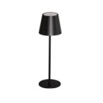 Stalinis šviestuvas INITA LED IP54 B SMD 1,2W 3,7 DC 18650 ACCU 3000K 165lm Metalas, Aliuminio lydinys Juoda