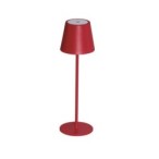 Stalinis šviestuvas INITA LED IP54 R SMD 1,2W 3,7 DC 18650 ACCU 3000K 165lm Metalas, Aliuminio lydinys Raudona