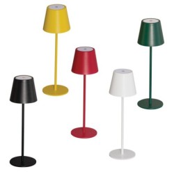 Stalinis šviestuvas INITA LED IP54 R SMD 1,2W 3,7 DC 18650 ACCU 3000K 165lm Metalas, Aliuminio lydinys Raudona