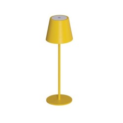 Stalinis šviestuvas INITA LED IP54 Y SMD 1,2W 3,7 DC 18650 ACCU 3000K 165lm Metalas, Aliuminio lydinys Geltona