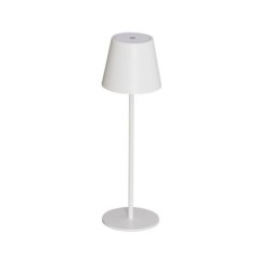 Stalinis šviestuvas INITA LED IP54 W SMD 1,2W 3,7 DC 18650 ACCU 3000K 165lm Metalas, Aliuminio lydinys Balta
