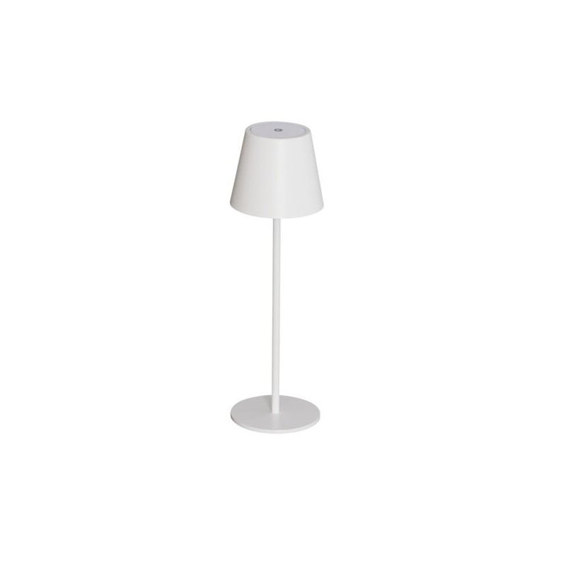 Stalinis šviestuvas INITA LED IP54 W SMD 1,2W 3,7 DC 18650 ACCU 3000K 165lm Metalas, Aliuminio lydinys Balta