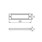 Baldinis šviestuvas DAXA-M-IR 5W CCTDIM W LED SMD 24 DC IP20 Plastikas Balta