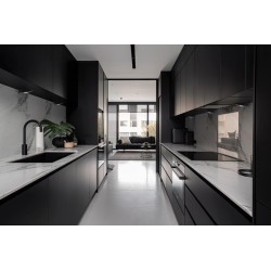 Baldinis šviestuvas ZEPO LFD-T02-B G4 12V AC/DC IP20 Plienas Stiklas Juoda