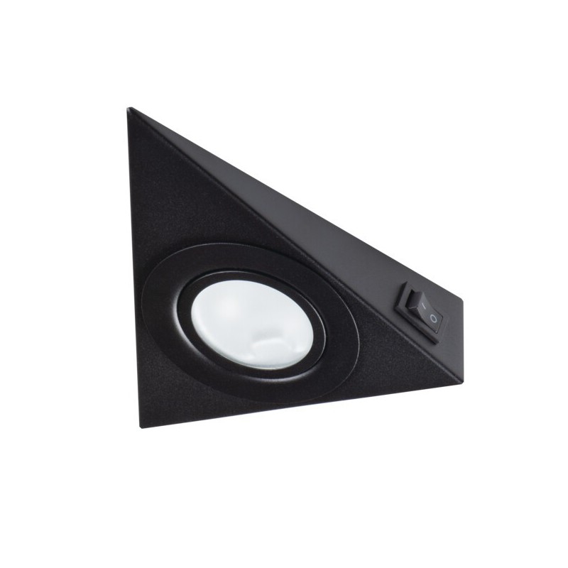 Baldinis šviestuvas ZEPO LFD-T02/S-B G4 12V AC/DC IP20 Plienas Stiklas Juoda