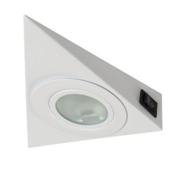 Baldinis šviestuvas ZEPO LFD-T02/S-W G4 12V AC/DC IP20 Plienas Stiklas Balta