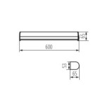 Sieninis šviestuvas ROLSO LED IP44 15W NW SMD 230V 1470lm (Neutrali balta) Aliuminio lydinys Plastikas Balta, chromo