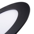 LED Panelė ROUNDA V2LED6W WW B 6W 230V 3000K 270lm IP44/20 (Šilta balta) Aliuminio lydinys Plastikas Juoda
