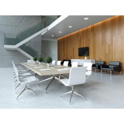 LED Panelė AREL DL 10W NW 230V 4000K 1000lm IP65/20 (Neutrali balta) Aliuminio lydinys PMMA Balta