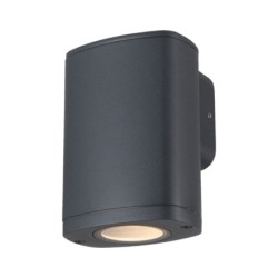 Sieninis lauko šviestuvas ZEVI EL 1xGU10 G PAR16 230V IP54 Aliuminio lydinys Stiklas Pilka