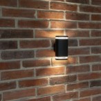 Sieninis lauko šviestuvas ZEVI W EL 2xGU10 B PAR16x230V IP54 Aliuminio lydinys Siklas PC Juoda