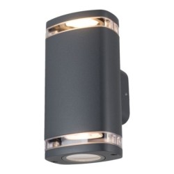 Sieninis lauko šviestuvas ZEVI W EL 2xGU10 G PAR16x230V IP54 Aliuminio lydinys Pilka