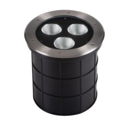 Grindinio šviestuvas TURRO LED 3X15W NW 45W 230V IP67 Aliuminio lydinys (Sidabro)
