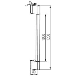Sieninis lauko šviestuvas YALTE D 12 11W NW B 230V 4000K 500lm IP54 Aliuminio lydinys PC Juoda