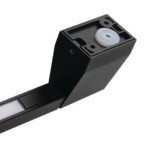 Sieninis lauko šviestuvas YALTE S 08 NW B 230V 4000K 460lm IP54 Aliuminio lydinys PC Juoda