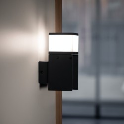 Sieninis lauko šviestuvas su kištukiniu lizdu DASTEN EL16 B 230V G9 IP44 Aliuminio lydinys PC Juoda