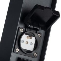 Pastatomas lauko šviestuvas DASTEN 30 F SO B G9 230V IP44 Aliuminio lydinys PC Juoda