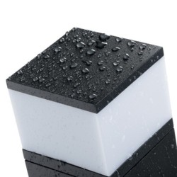 Pastatomas lauko šviestuvas DASTEN 30 F SO B G9 230V IP44 Aliuminio lydinys PC Juoda
