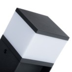 Pastatomas lauko šviestuvas DASTEN 50 F SO B G9 230V IP44 Aliuminio lydinys PC Juoda