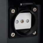 Pastatomas lauko šviestuvas DASTEN 30 S SO B G9 230V IP44 Aliuminio lydinys PC Juoda