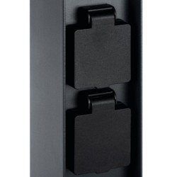 Pastatomas lauko šviestuvas DASTEN 30 S SO B G9 230V IP44 Aliuminio lydinys PC Juoda